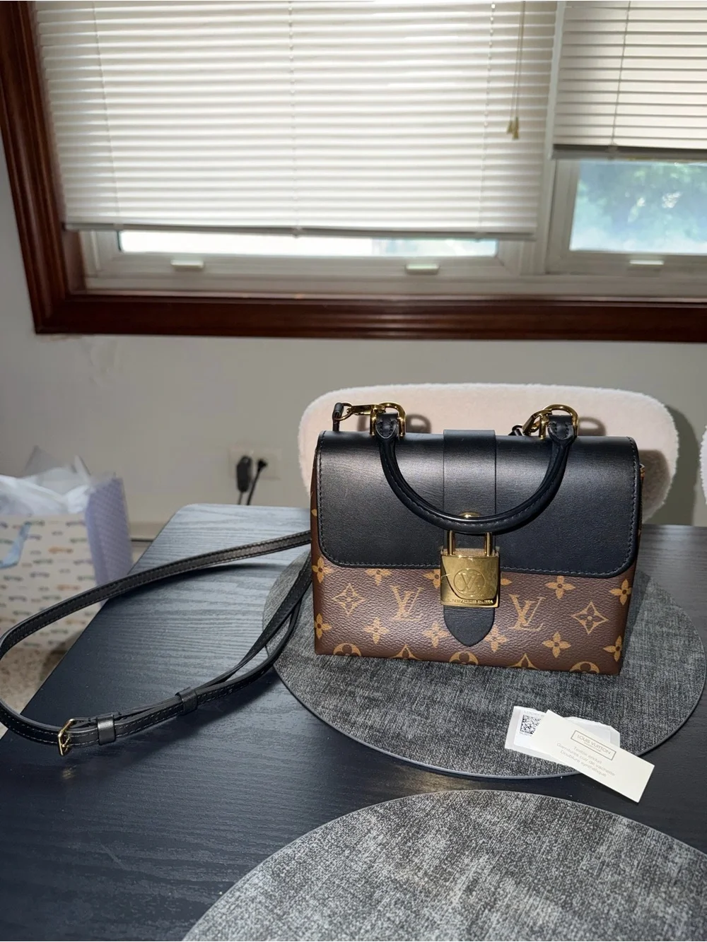 Louis Vuitton Monogram Locky BB Bag in Black